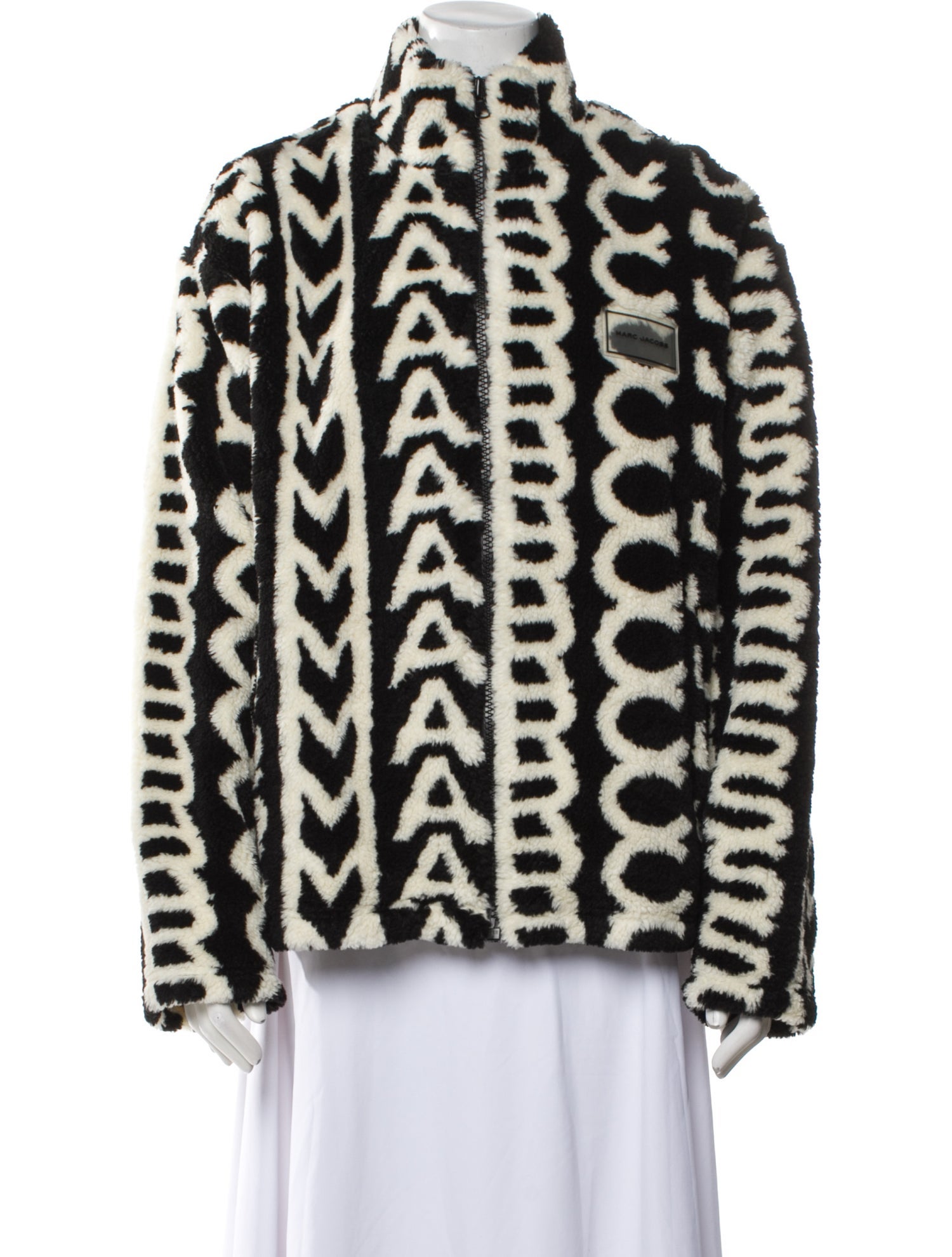 Marc Jacobs Faux Fur Animal Print Faux Fur Jacket