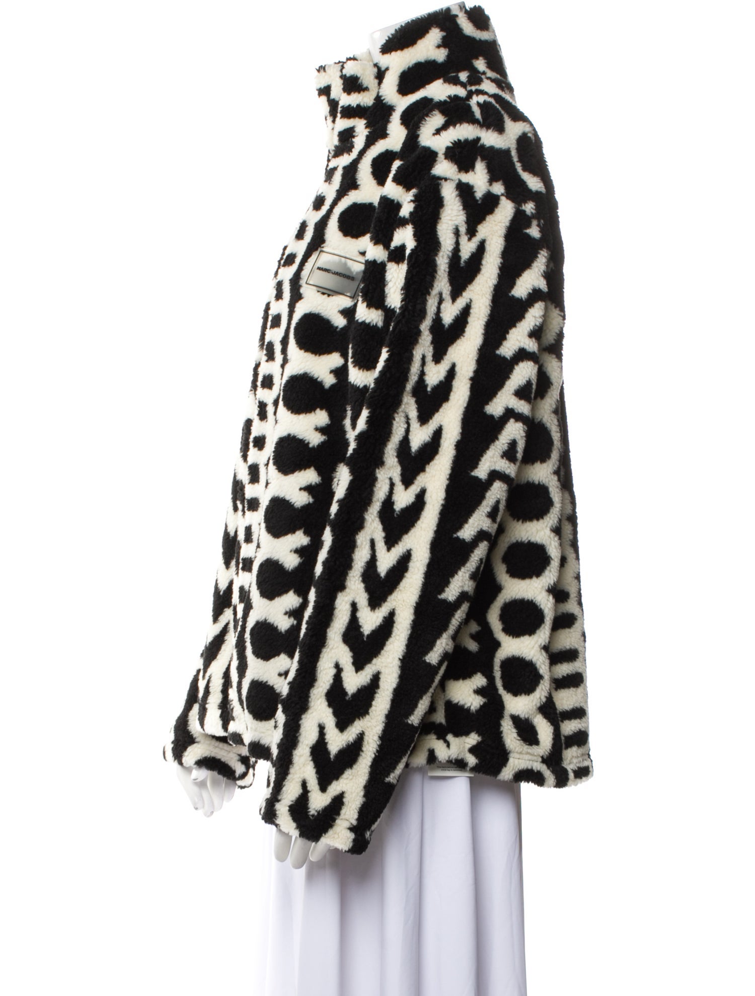 Marc Jacobs Faux Fur Animal Print Faux Fur Jacket