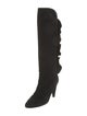 Marc Jacobs Suede Ruffle Embellishment Boots