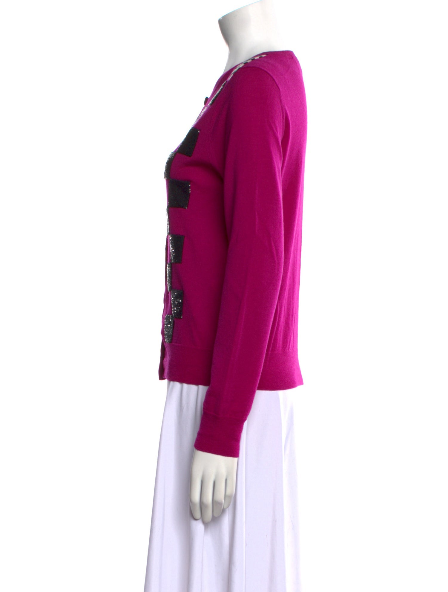 Marc Jacobs Wool Colorblock Pattern Sweater