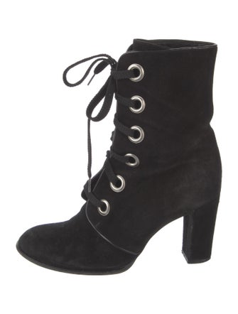 Marc Jacobs Suede Lace-Up Boots