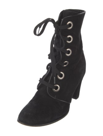 Marc Jacobs Suede Lace-Up Boots