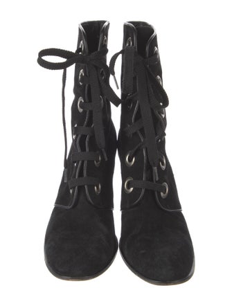 Marc Jacobs Suede Lace-Up Boots