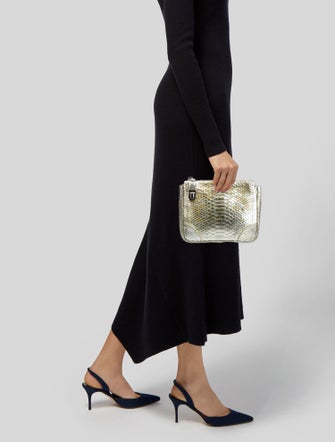 Marc Jacobs Python Clutch