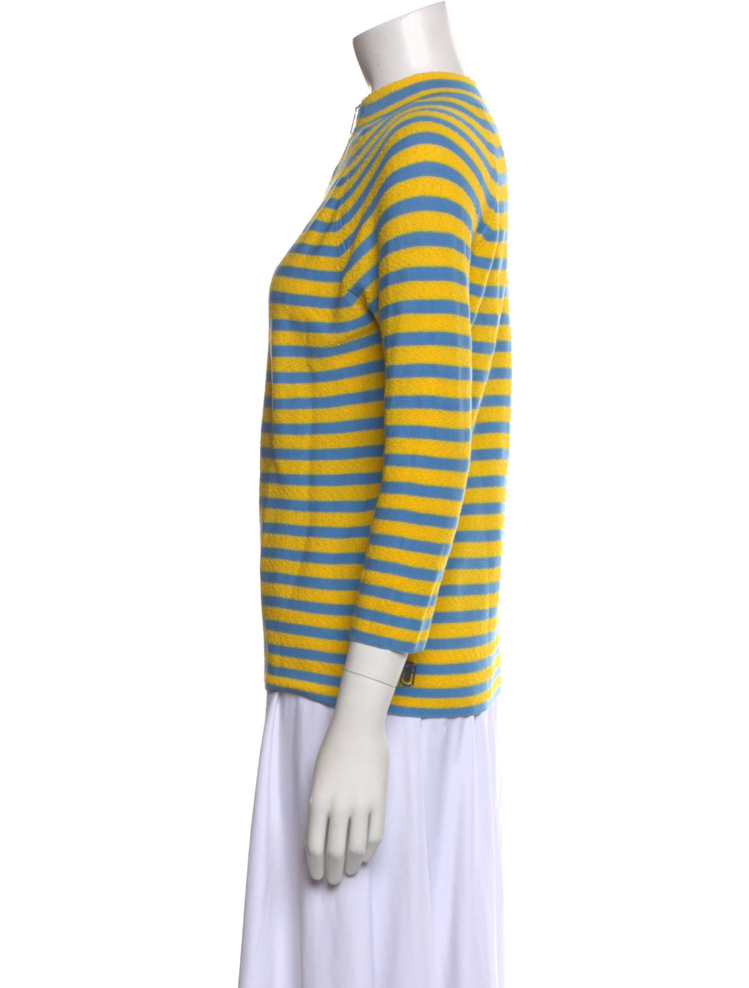 Marc Jacobs Striped Mock Neck T-Shirt