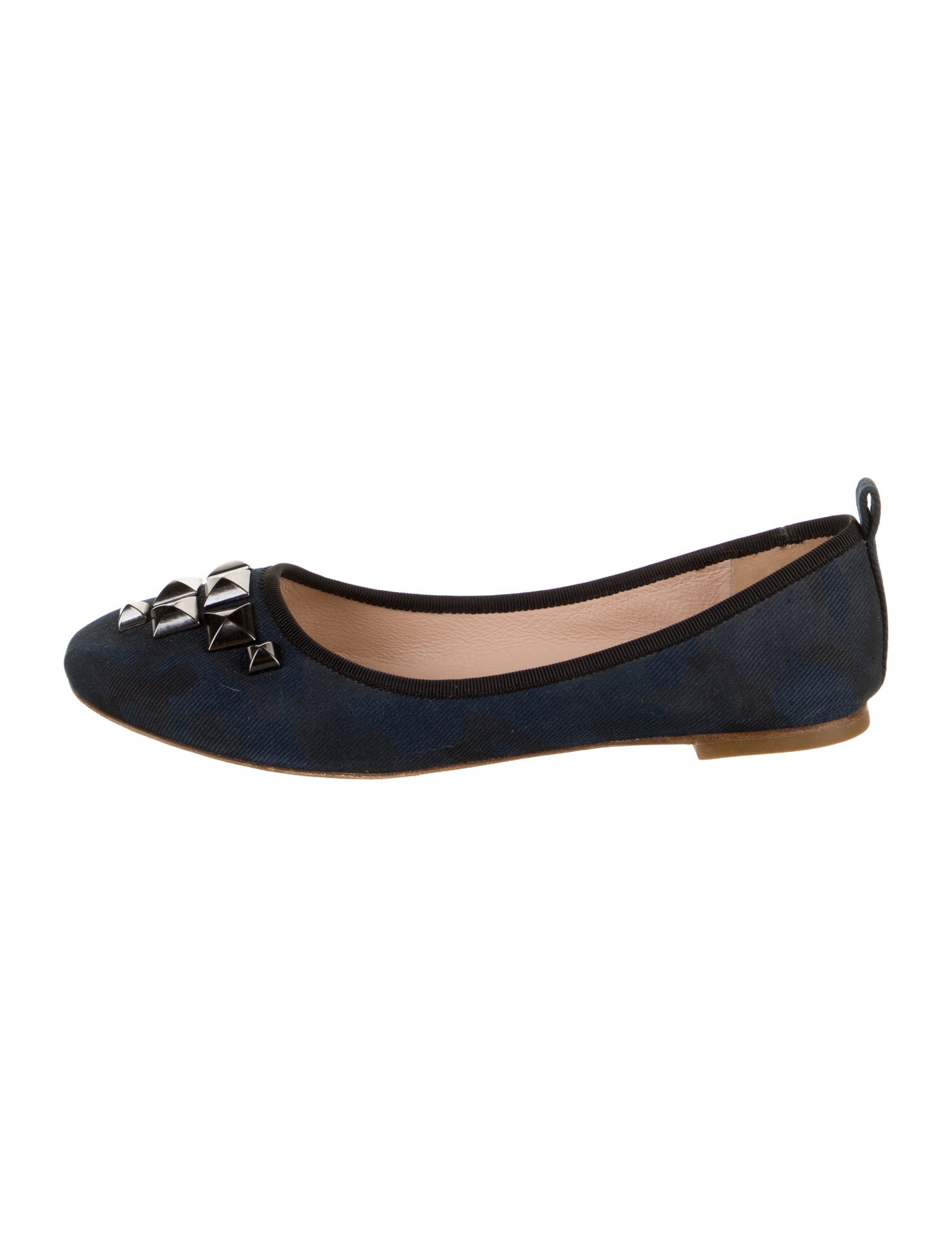 Marc Jacobs Canvas Studded Accents Ballet Flats