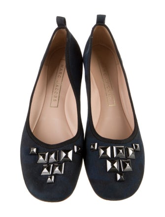 Marc Jacobs Canvas Studded Accents Ballet Flats