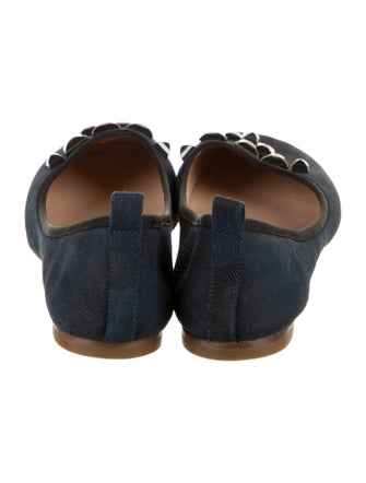 Marc Jacobs Canvas Studded Accents Ballet Flats