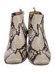Marc Jacobs Leather Animal Print Boots