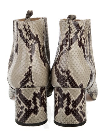 Marc Jacobs Leather Animal Print Boots