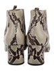Marc Jacobs Leather Animal Print Boots