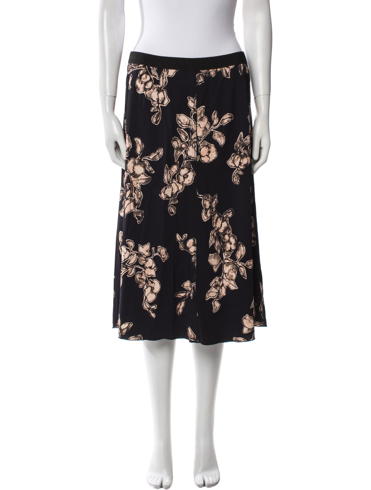 Marc Jacobs Floral Print Knee-Length Skirt