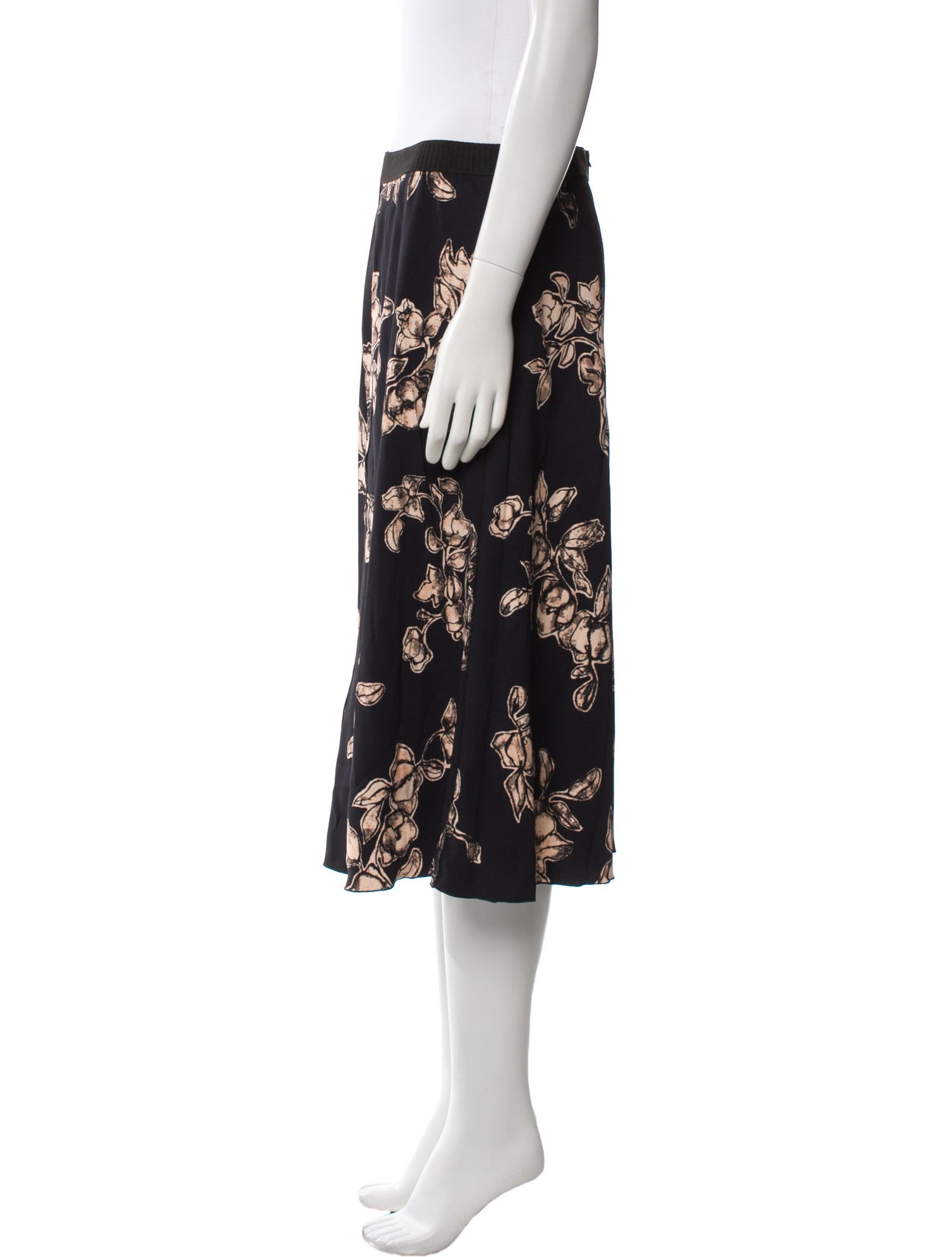 Marc Jacobs Floral Print Knee-Length Skirt
