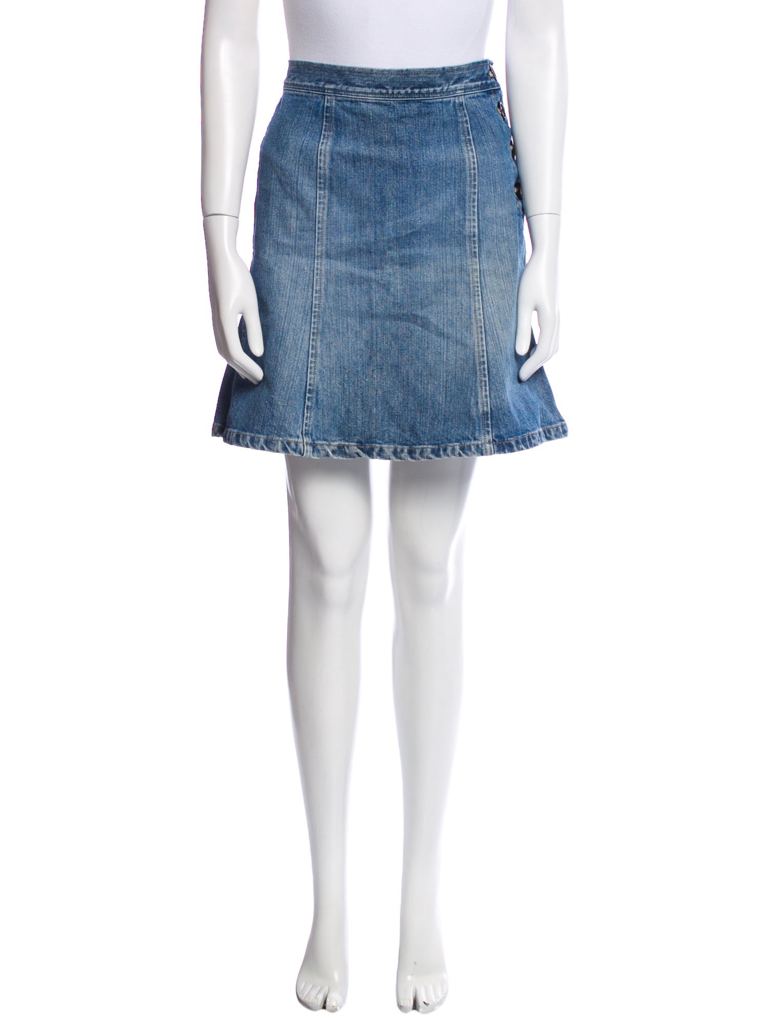 Marc Jacobs Embroidered Accent Mini Skirt