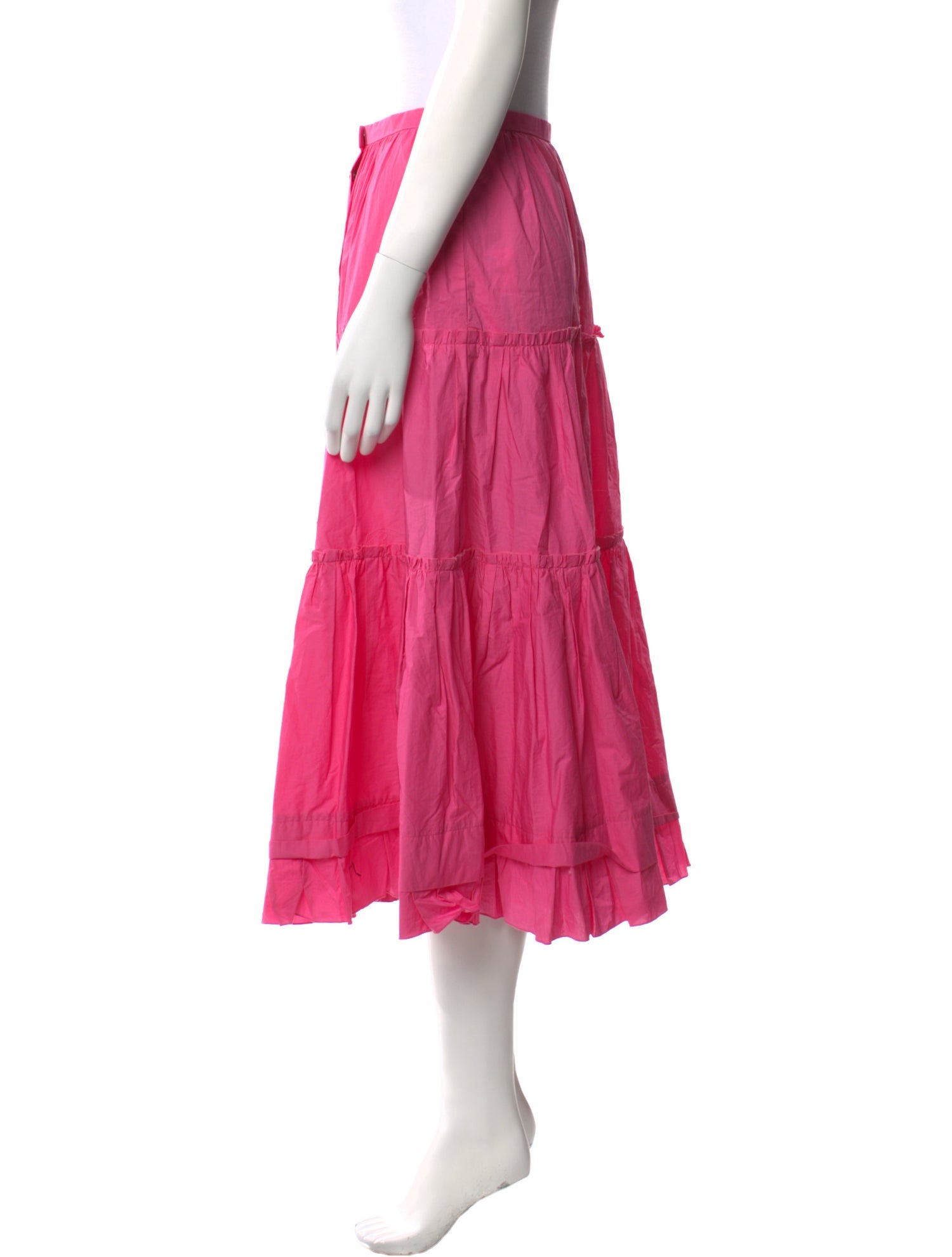 Marc Jacobs Pleated Accents Midi Length Skirt