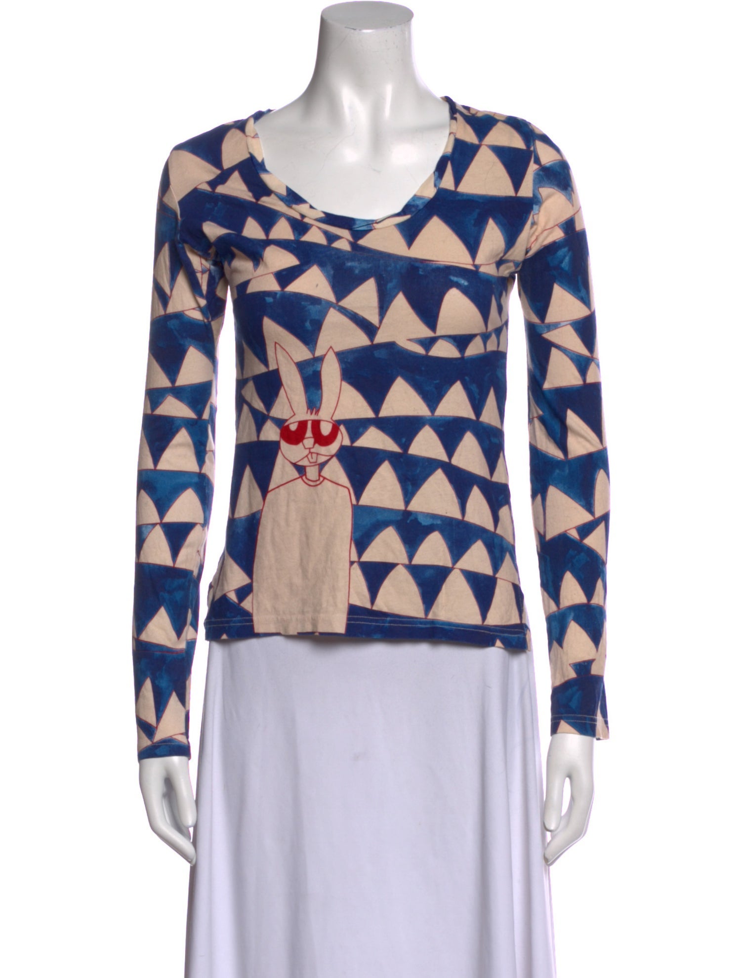 Marc Jacobs Printed Scoop Neck Top