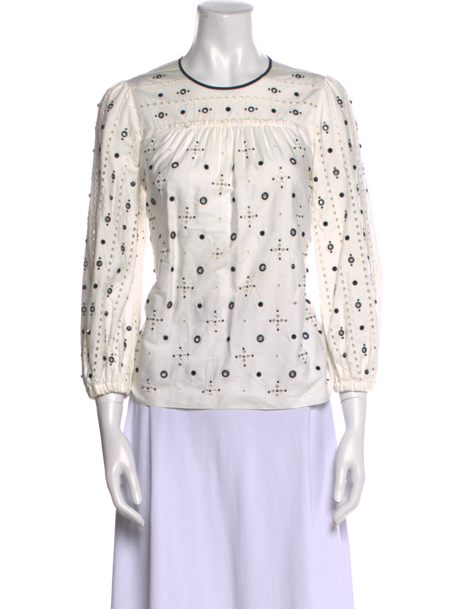 Marc Jacobs Printed Crew Neck Blouse
