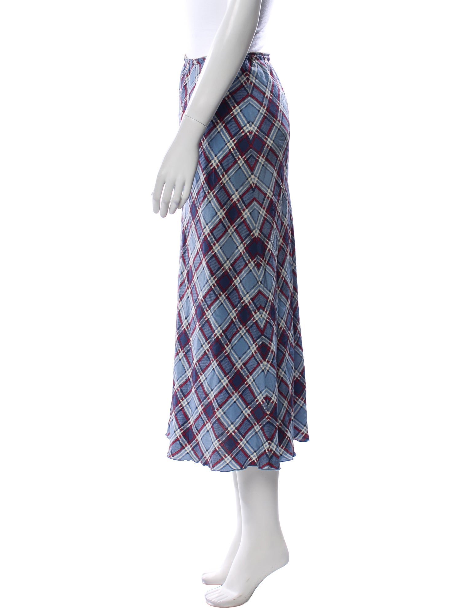 Marc Jacobs Silk Midi Length Skirt