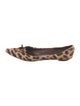 Marc Jacobs Ponyhair Animal Print Ballet Flats