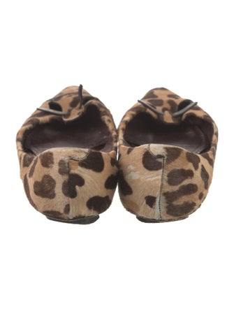 Marc Jacobs Ponyhair Animal Print Ballet Flats
