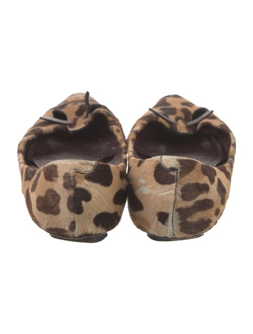 Marc Jacobs Ponyhair Animal Print Ballet Flats