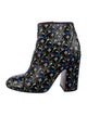 Marc Jacobs Leather Floral Print Boots