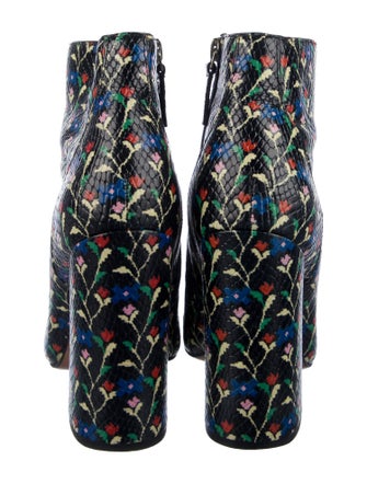 Marc Jacobs Leather Floral Print Boots