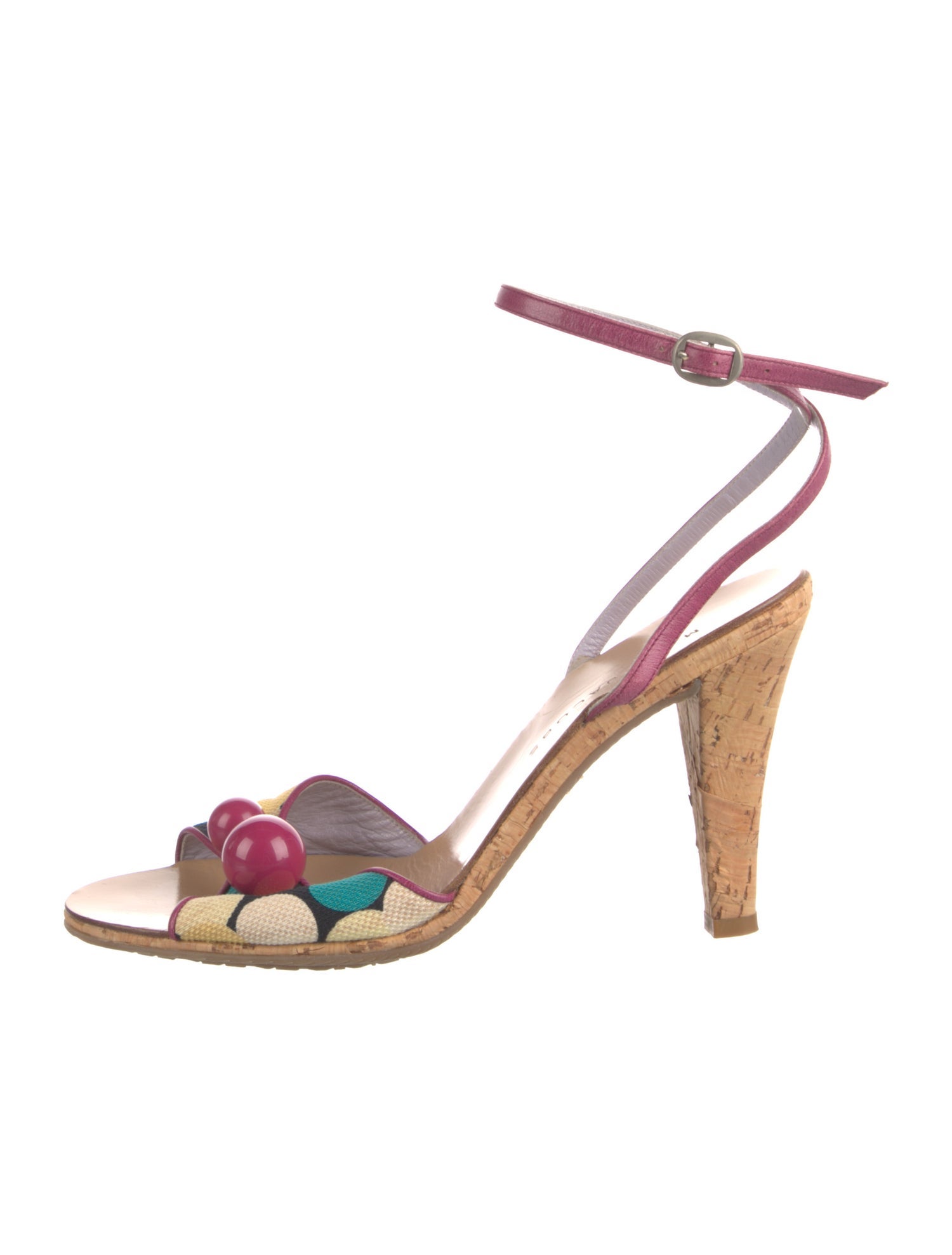 Marc Jacobs Canvas Floral Print Sandals