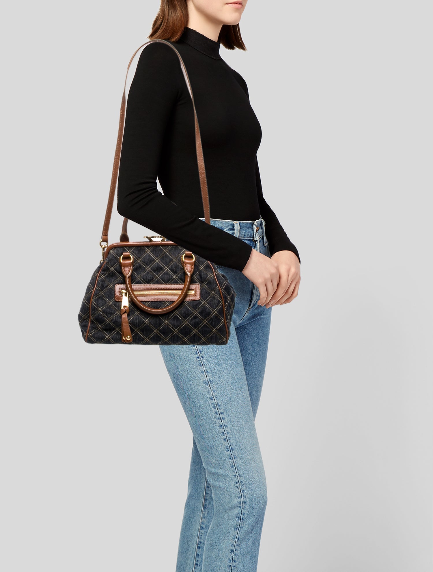 Marc Jacobs Denim Top Handle Bag