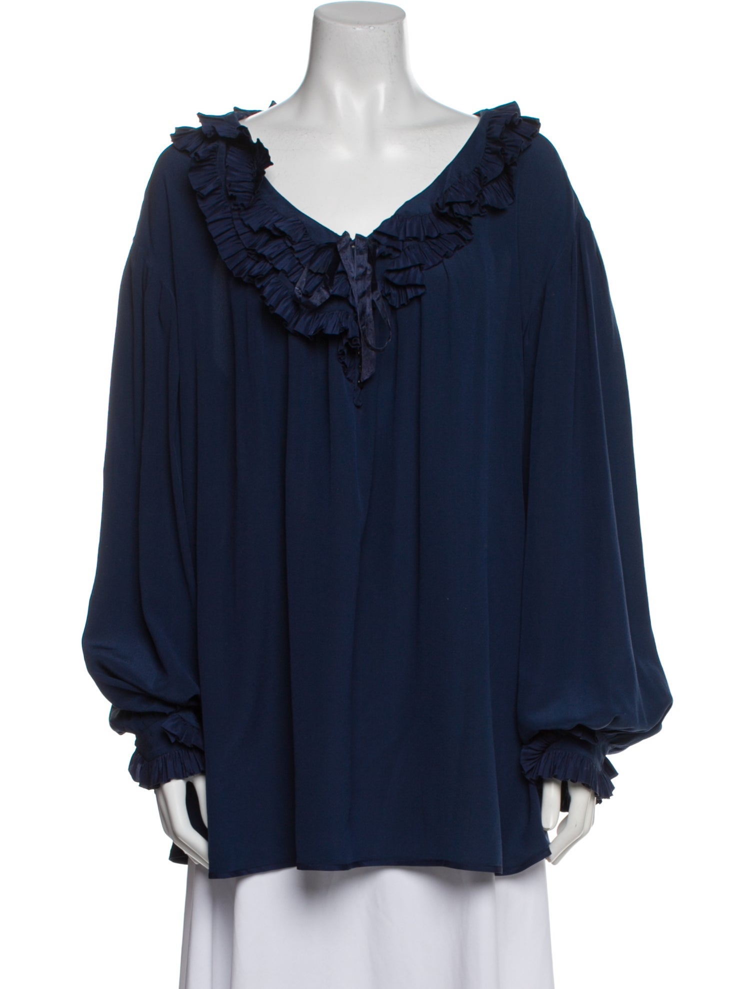 Marc Jacobs Silk V-Neck Blouse