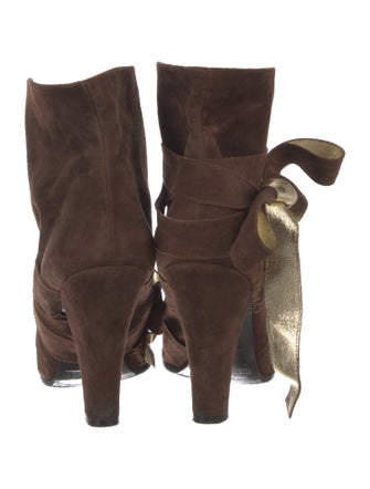 Marc Jacobs Suede Lace-Up Boots