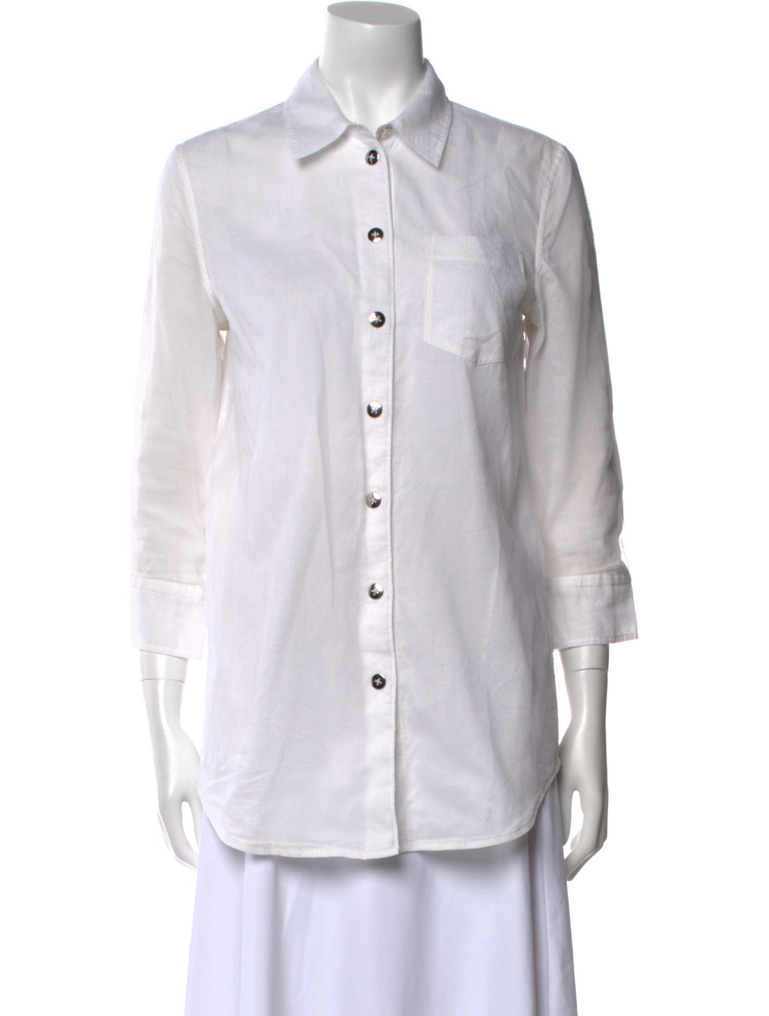 Marc Jacobs Three-Quarter Sleeve Button-Up Top