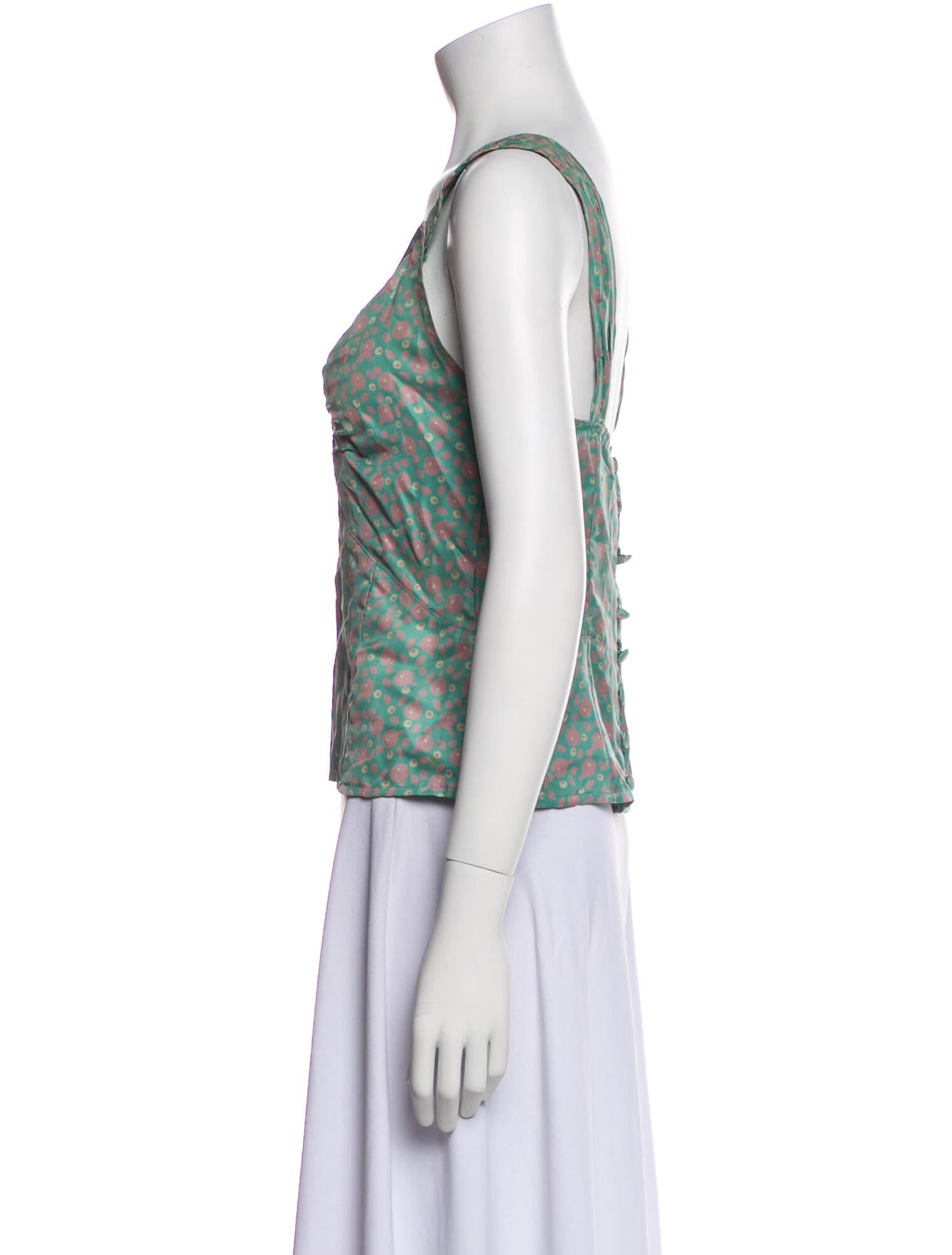 Marc Jacobs Silk Floral Print Top