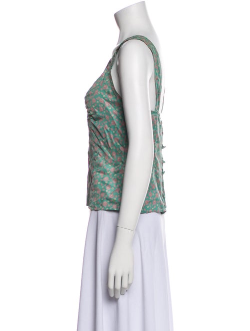 Marc Jacobs Silk Floral Print Top