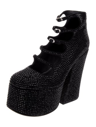 Marc Jacobs Suede Crystal Embellishments Lace-Up Boots