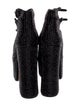 Marc Jacobs Suede Crystal Embellishments Lace-Up Boots