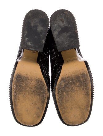 Marc Jacobs Suede Crystal Embellishments Lace-Up Boots