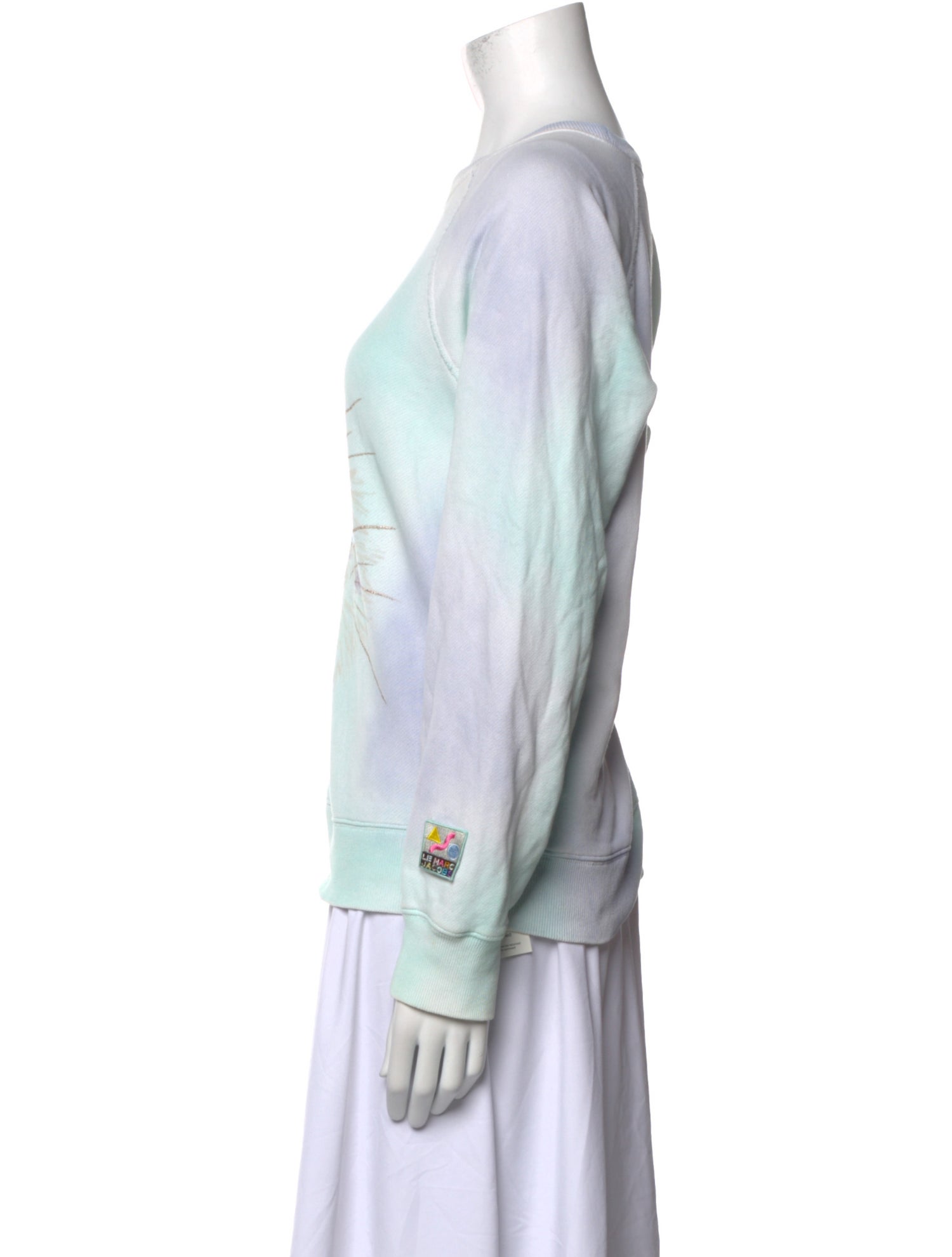 Marc Jacobs Graphic Print Bateau Neckline Sweatshirt