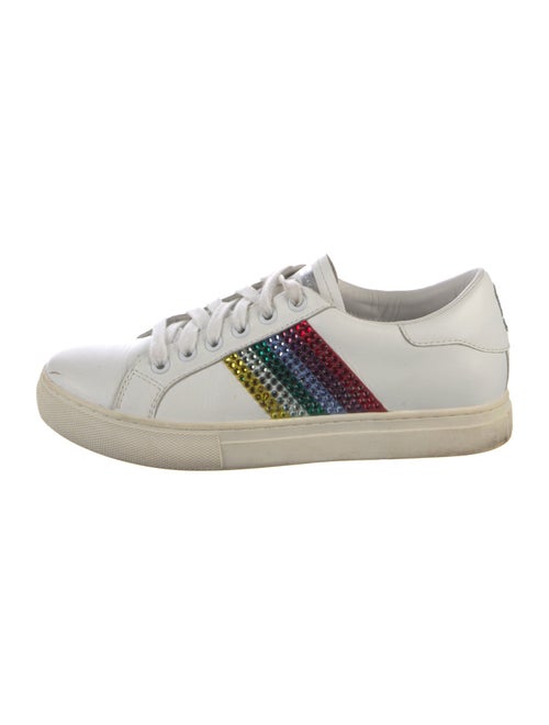 Marc Jacobs Leather Colorblock Pattern Sneakers