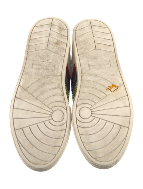 Marc Jacobs Leather Colorblock Pattern Sneakers