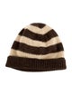 Marc Jacobs striped knit beanie
