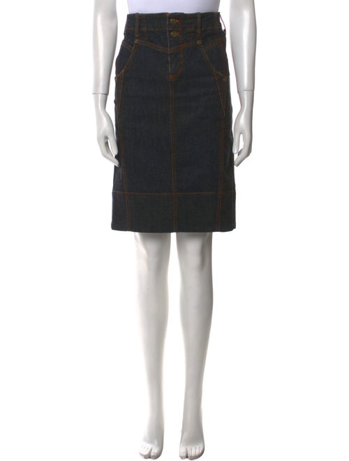 Marc Jacobs Pleated Accents Knee-Length Skirt