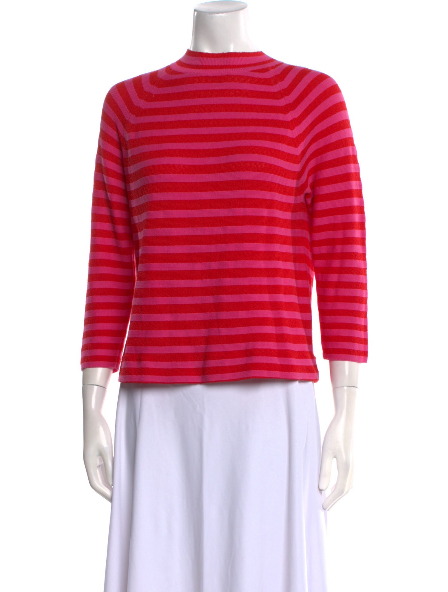 Marc Jacobs Striped Mock Neck Top