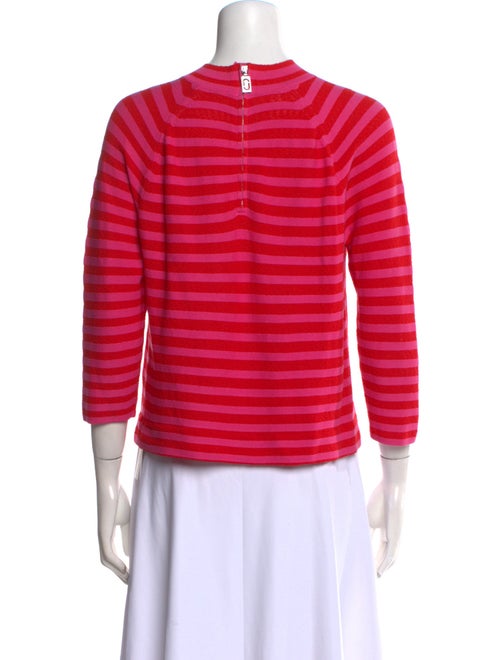 Marc Jacobs Striped Mock Neck Top