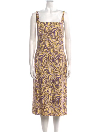 Marc Jacobs Silk Midi Length Dress