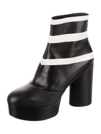 Marc Jacobs Leather Striped Boots