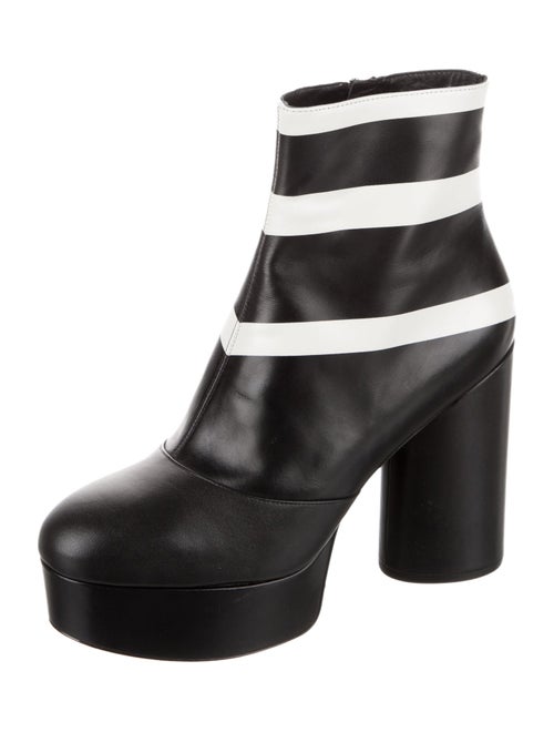 Marc Jacobs Leather Striped Boots