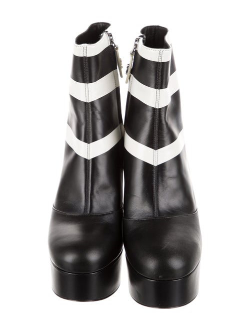 Marc Jacobs Leather Striped Boots