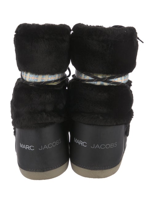 Marc Jacobs Shearling Patterned Lace-Up Boots