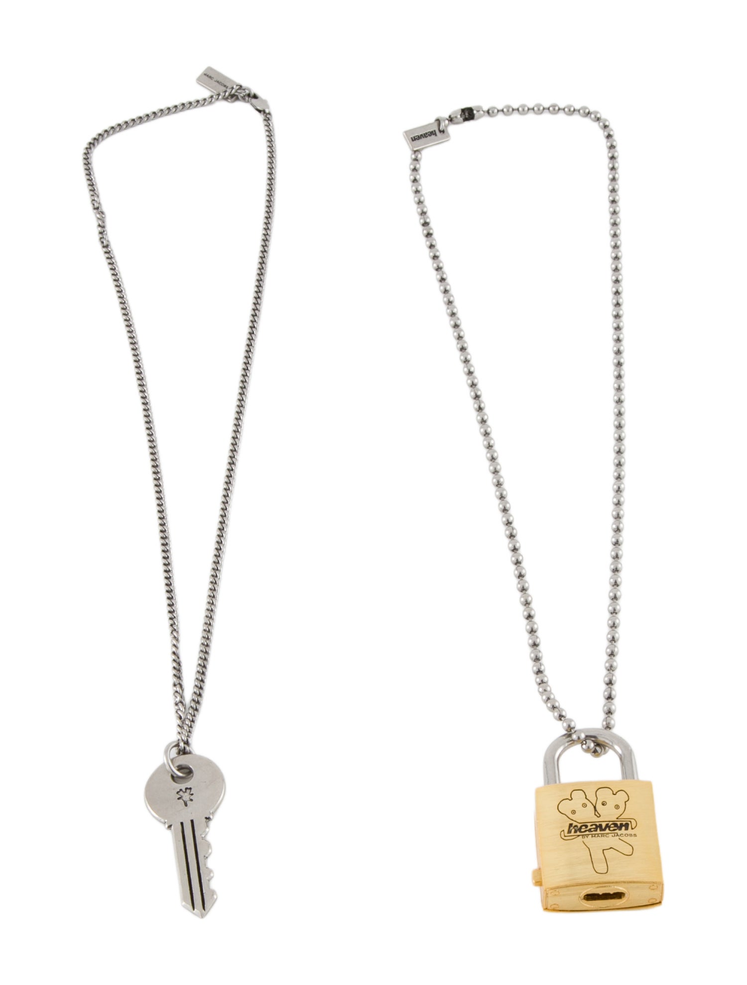 heaven BY MARC JACOBS Crystal Padlock & Key Pendant Necklace